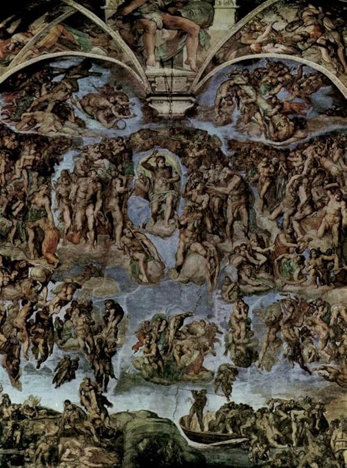 Amazon Com Michelangelo The Last Judgment Fresco Sistine Chapel Vatican City Cool Huge Large Giant Poster Art 36x54 Posters Prints