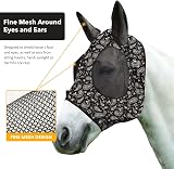 Harrison Howard Super Comfort Stretchy Fly Mask Large Eye Space UV Protection view 2