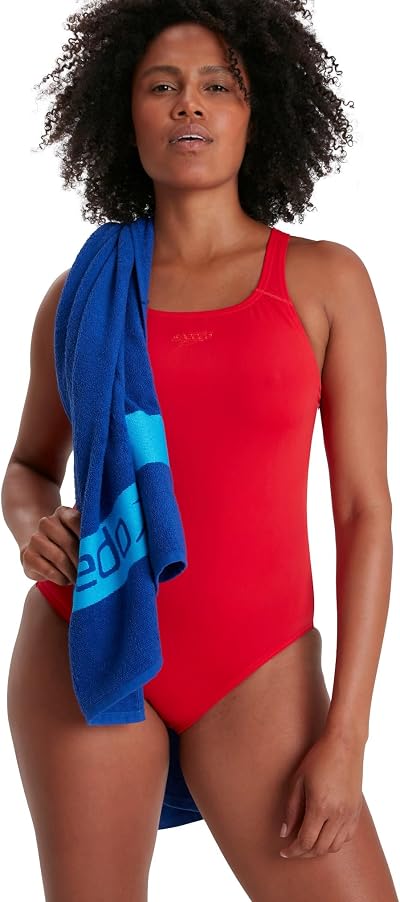 Speedo Women's Eco Endurance+ Medalist Swimsuit Athletic Fit Recycled Fabric
