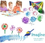 VEYLIN Kids Painting Set 25 Brushes Sponges Bowls Apron Toddler Art Kit view 2