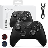 GuliKit ES PRO Wireless Gaming Controller for PC Windows Switch 2 Android iOS - World's Fastest 3.25ms Latency, TMR Anti-Drift Joysticks, 30H Battery, Wake-up Support-Black