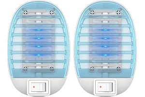 LELANCOK Indoor Bug Zappers, Electronic Insect Killer, Mosquitoes Killer, Electronic Mosquito Zapper Gnat Traps with LED Light for Living Room, Home, Kitchen, Bedroom, Baby Room, Office