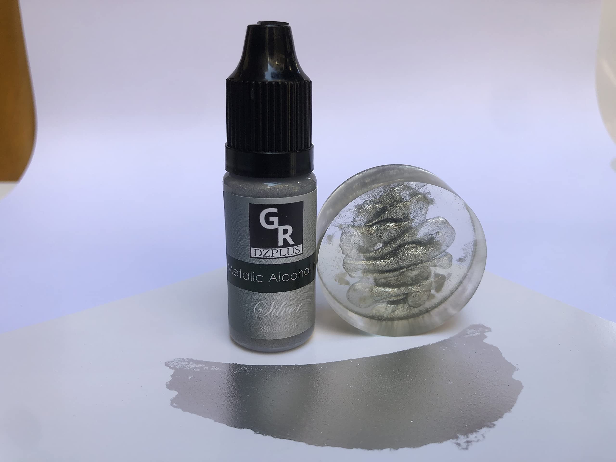 Metallic Alcohol Ink Set -26 Metallic Colors Alcohol Based Ink for Resin Art, Fluid Art,Resin Craft,Resin Petri Dish，Alcohol Ink Paint for Yupo,Tumbler (Metallic 26 Color Set)