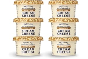 TREELINE TREENUT CHEESE Treeline Cheese - Vegan Dairy-Free Cream Cheese 8 oz, 6-Pack (Everything)