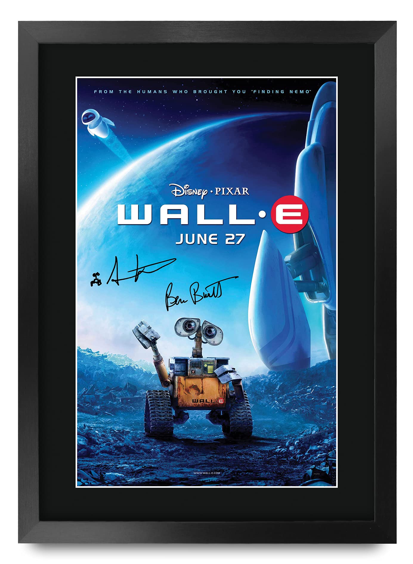 HWC Trading FR A3 Wall-E Gifts Printed Poster Signed Autograph Picture for Movie Memorabilia Fans - A3 Framed