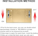 shsyue Keyhole Light Lamp Infrared Auto Sensor 4 LED Battery Operated Gold view 7