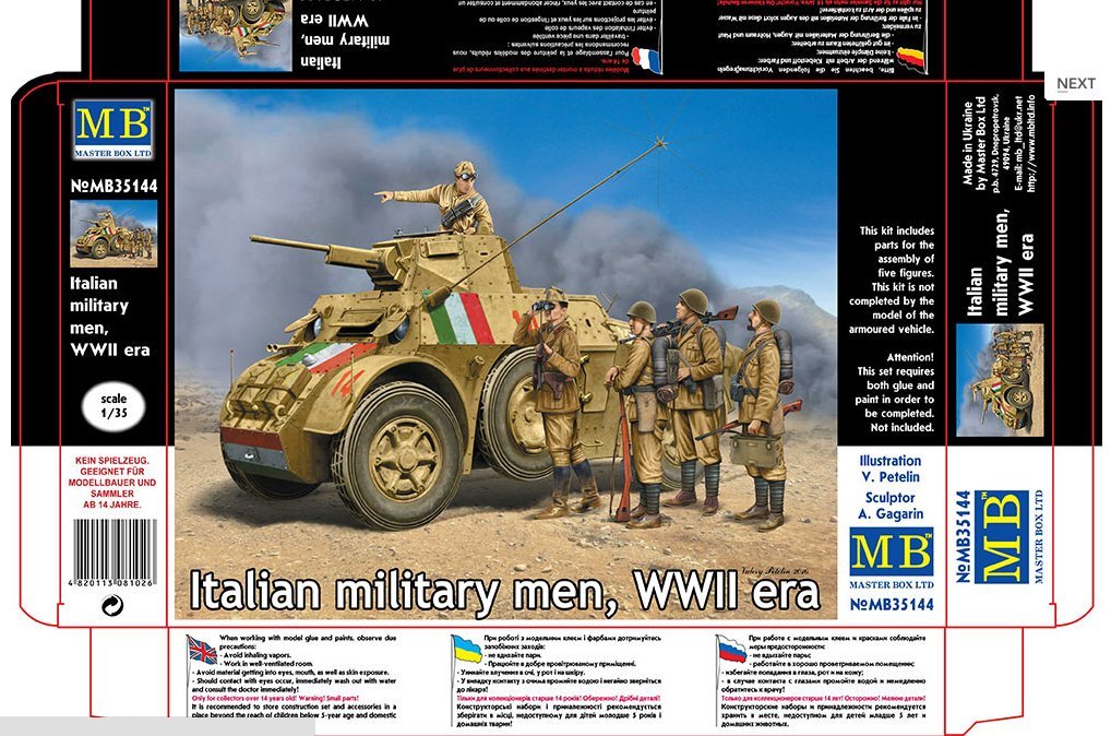 Masterbox 1:35 - Italian Military Men WWII