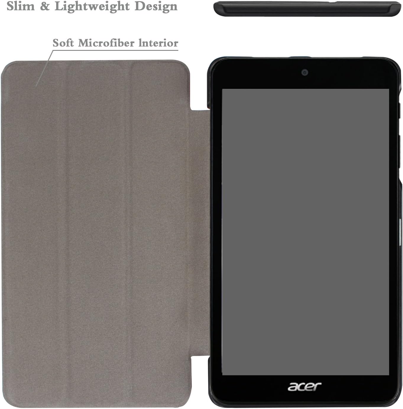 Amazon Com Acer Iconia One 7 B1 790 Slim Shell Case Mama Mouth Ultra Lightweight Pu Leather Standing Cover For Acer Iconia One 7 B1 790 7 0 Inch Tablet With Auto Wake Sleep Feature Green Computers Accessories