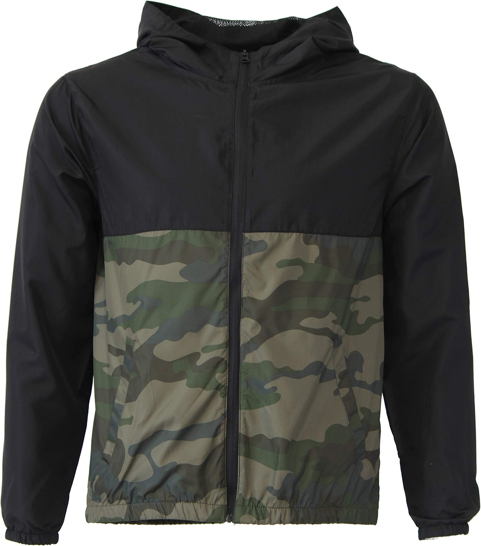 Boys Windbreaker Jacket Hooded Water-Resistant Soft-Shell Coat Kids