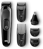 Braun MGK3020 Multi Grooming Kit 6-in-1 Precision Trimmer for Beard and Hair Styling, Black