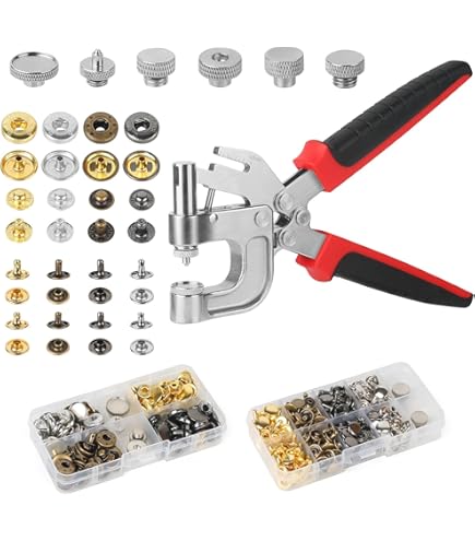 WedDecor Jeans Brass Rivets For Denim, 7mm Leather Rivets For DIY Craft, Fabric, Rivet Fasteners With Pins For Hat, Clothing, Repair, Dark Brown, 10pcs - View #9