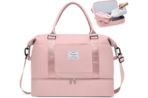 ONXTHIN Travel Bag with Shoes Compartment,Weekender Bags for Women Travel,Carry On Duffel Overnight Bag with Trolley Sleeve & Wet Pocket,Travel tote Bag Sports Gym Bag