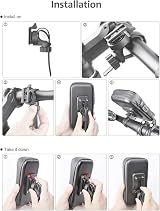 ROTTO Bike Phone Holder Waterproof Bicycle Mount 360° Rotation 3 Sizes view 6