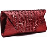 Dasein Women Evening Bags Wedding Purses Handbags Party Clutches Cocktail Prom Formal Clutch with Glitter Rhinestones