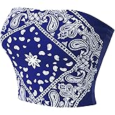 MixMatchy Women's Double Layered Basic Casual Strapless Backless Bandeau Bra Tube Tops