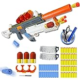 AGM MASTECH Electric Foam Blaster with Grenade Launcher, Dual Mode Automatic & Manual Shooting Game Toy for Teens and Adults 14+ Years Old