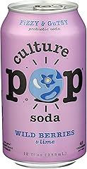 Culture Pop Soda Wild Berries & Lime Probiotic Soda, 12 FZ