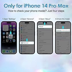 Hython for iPhone 14 Pro Max Case Glitter, Cute