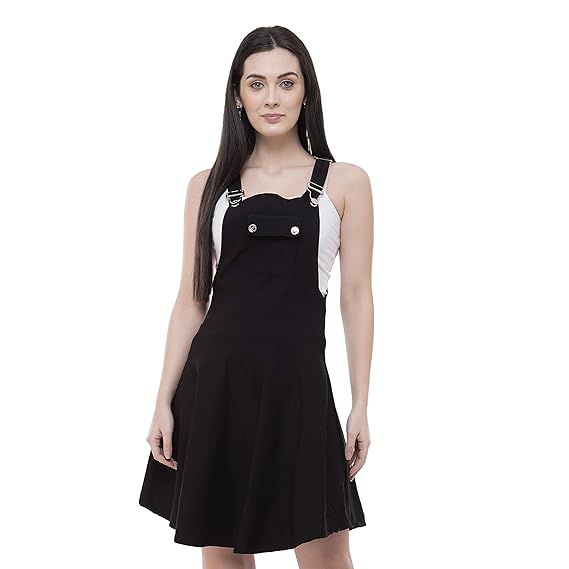 knee length dungaree skirt