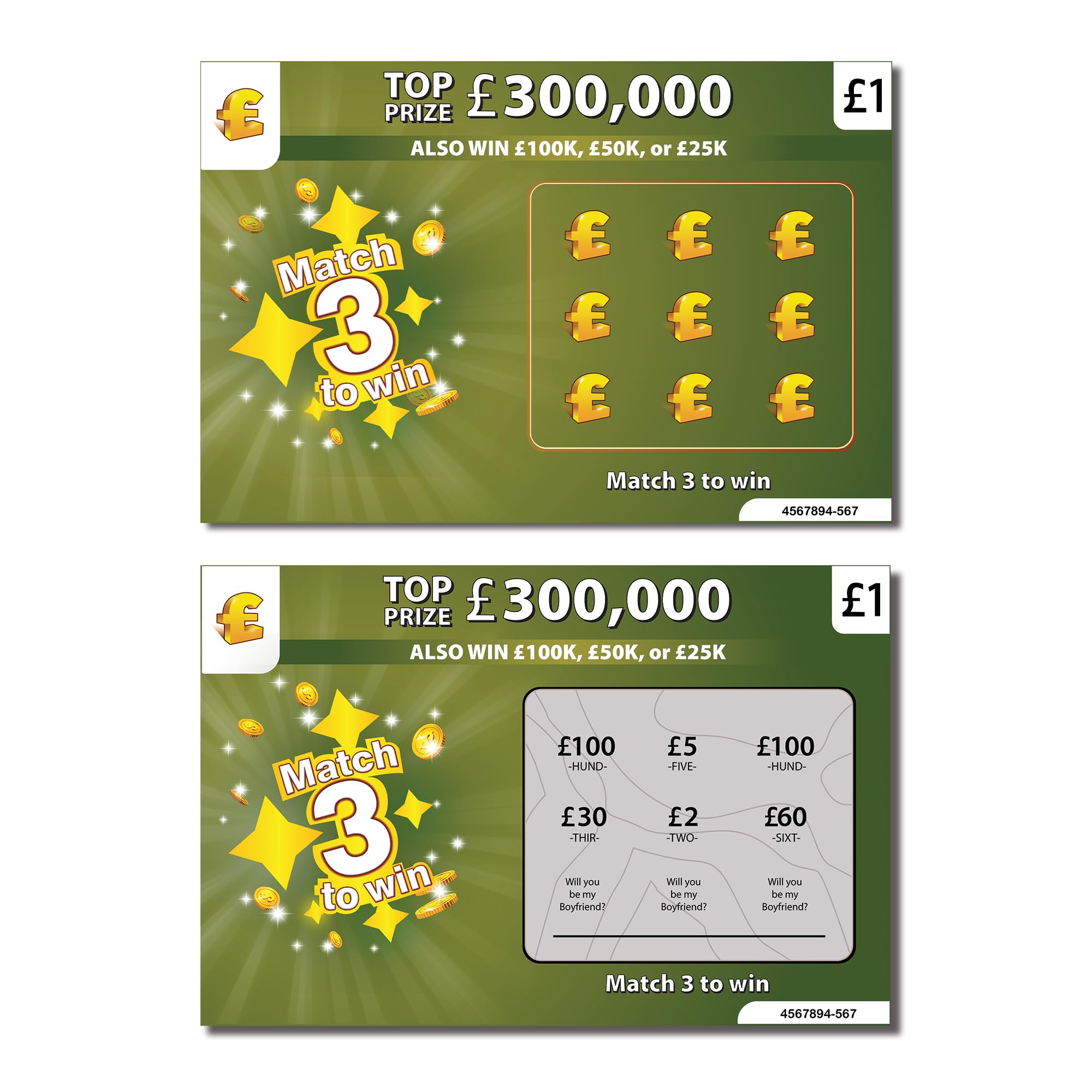 Will You Be My Boyfriend Card - Unique Long Distance Relationship Gifts for Boyfriends Proposal Scratch Off - I Love You Gifts for Him | I Love You Card | Set of Two Scratch to Reveal