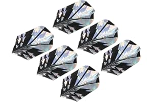 PATIKIL Slim Dart Flights, 6 Pack PET Unique Design Dart Accessories for Steel Tip Dart and Soft Tip Darts, Arrow Pattern