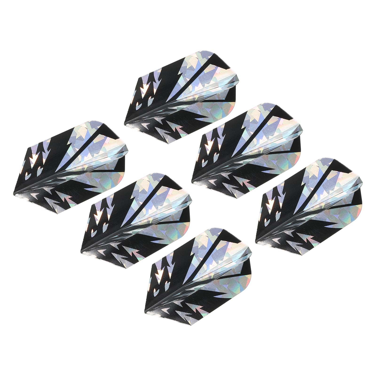 PATIKIL Slim Dart Flights, 6 Pack PET Unique Design Dart Accessories for Steel Tip Dart and Soft Tip Darts, Arrow Pattern