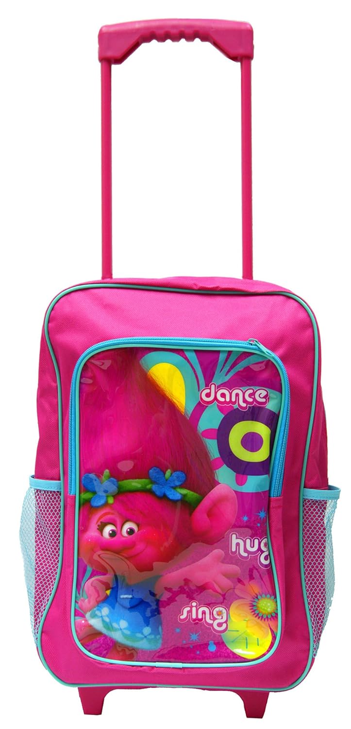 Luggage Backpack Official Licensed Trolls DreamWorks Deluxe Trolley