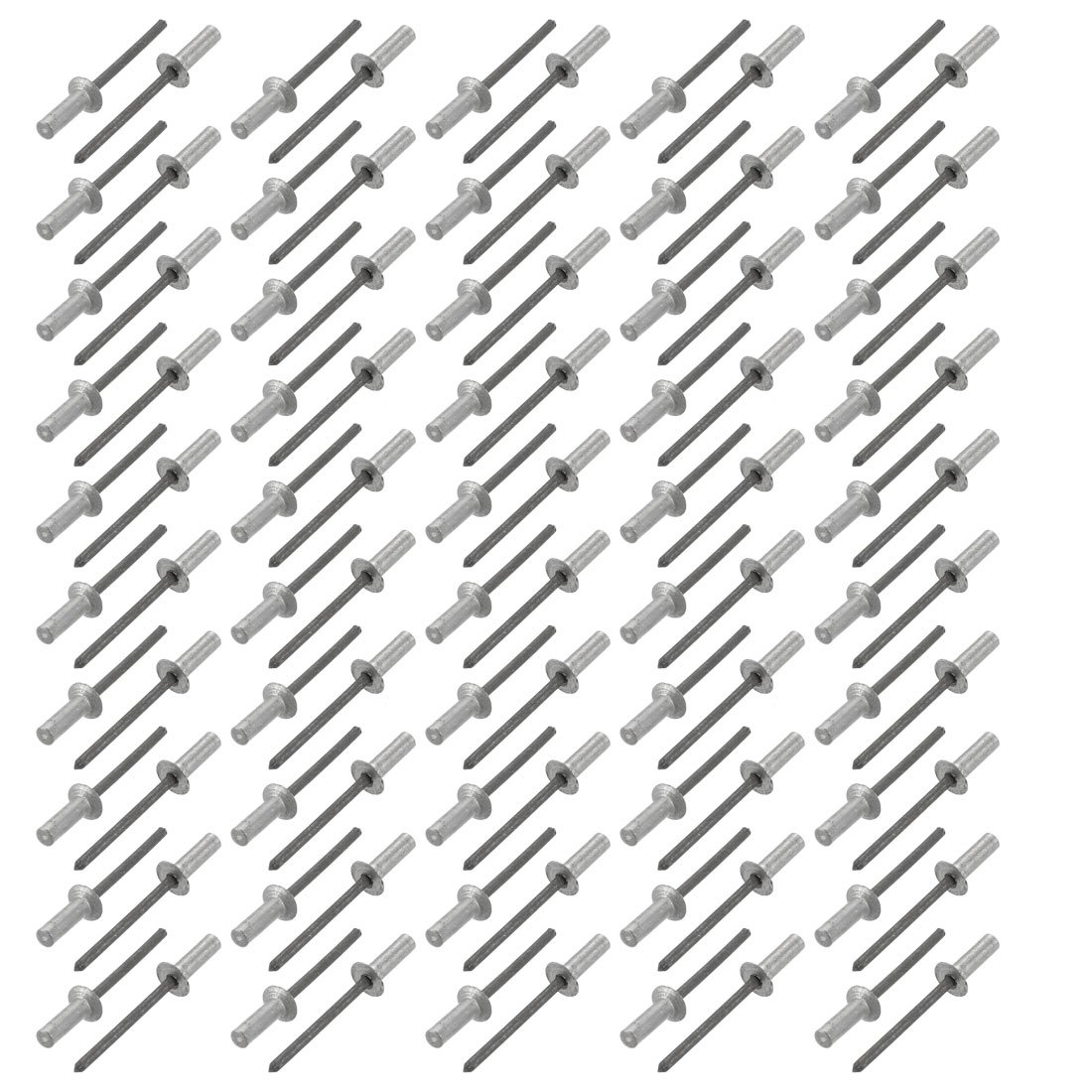 Sourcingmap 4mmx13mm Aluminum Countersunk Head Closed End Blind Rivets Fastener 100pcs