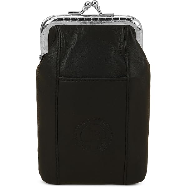 Buxton Heiress Portasigarette In Pelle Con Tasca Portaaccendino E Zip - 12,7x8,9 Cm - 3