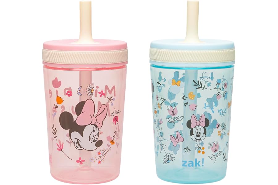 Zak Designs Disney Minnie Mouse Kelso Toddler Cups For Travel or At Ho…