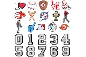 BULKITEM 25PCS Sports Shoe Decoration Charms,Basketball Soccer Baseball Golf Football Shoe Decoration Charms