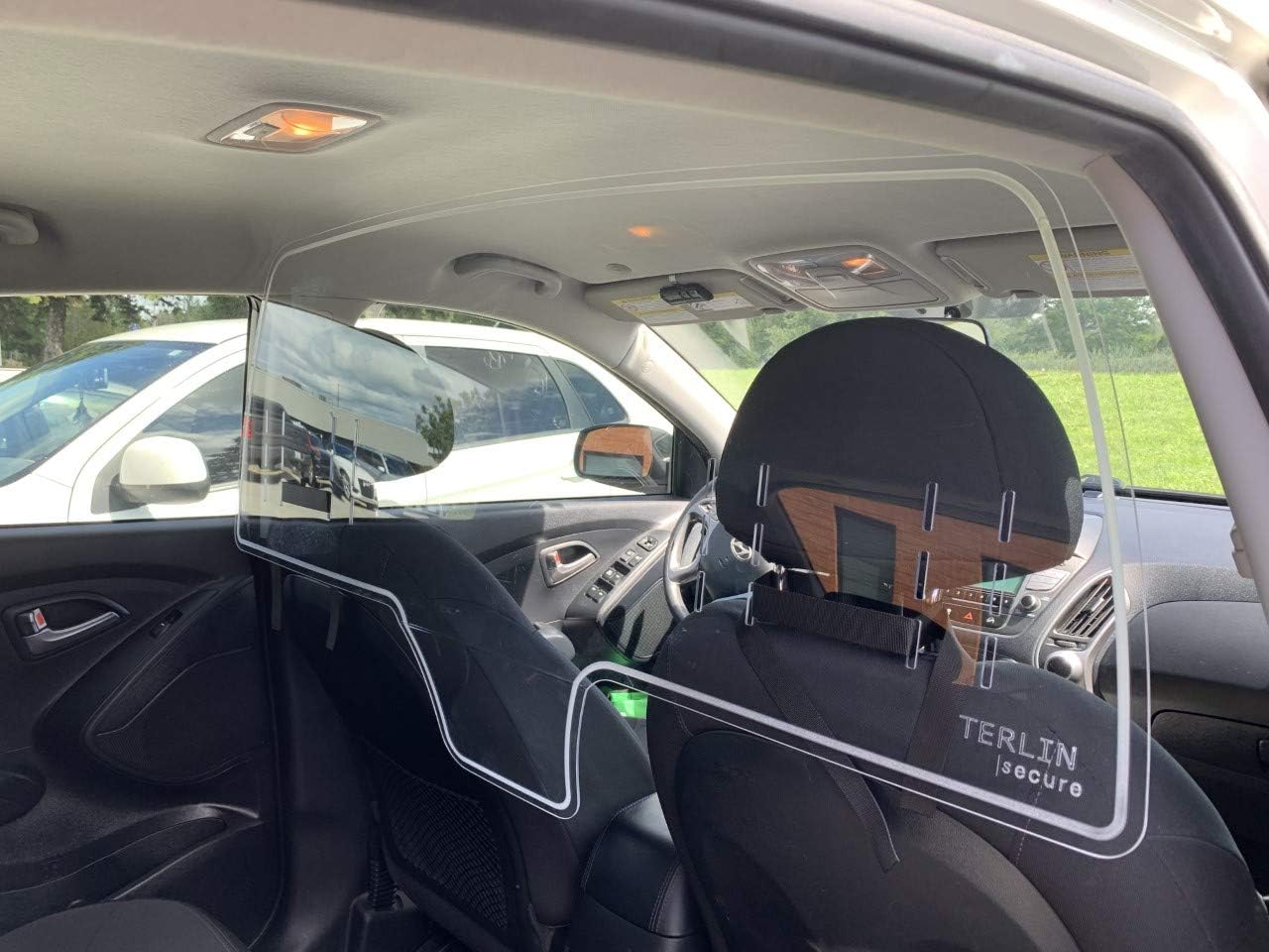 ellaTree Rideshare Shield Protective Cough and Sneeze Guard for Cars