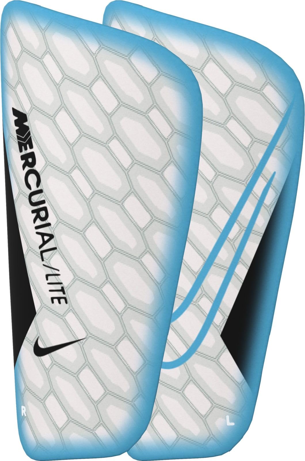 Nike Unisex Mercurial Lite - FA22 Shin pads Blue Fury/Black/Blue Fury L