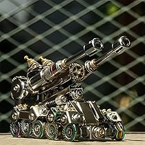 ZUNPINSPACE 3D Metal Model Kit Mechanical Tank 3D Metal Puzzle DIY