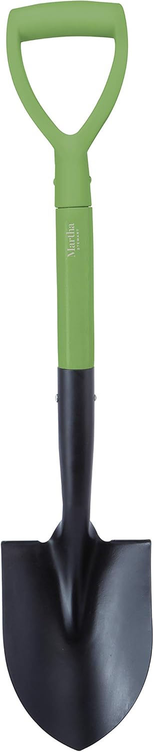 Martha Stewart MTS-MDS1 27-Inch Mini Round Pt. Digging Shovel w/8-Inch Heat-Treated Rust-Resistant Solid Steel Blade : Garden & Outdoor
