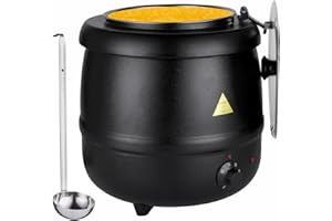 YMJOINMX Food Soup Kettle Warmer with Ladle Countertop Cheese Warmer Catering Soup Warmer Commercial for Buffet Food Warmer Party