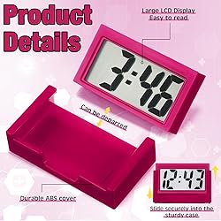 Frienda 3 Pieces Mini Digital Clock Small Digital