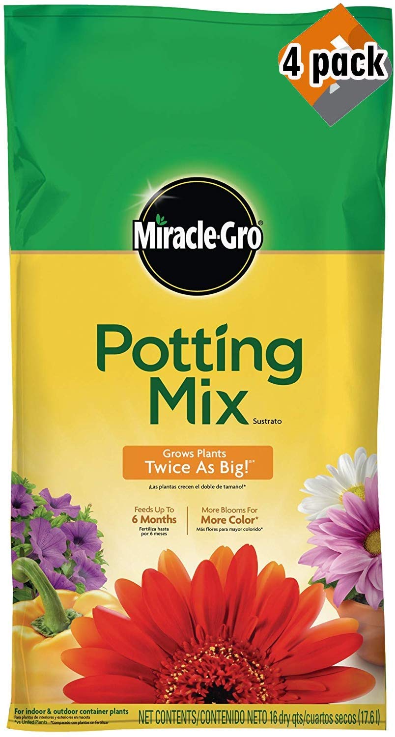 Miracle Gro Potting Mix 16 Quart 2 Pack Garden Soil Soils Fertilizers Mulches Happy Shopping Www Klevering Com