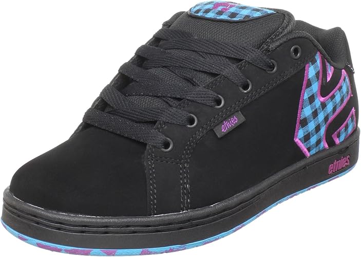 black and purple etnies