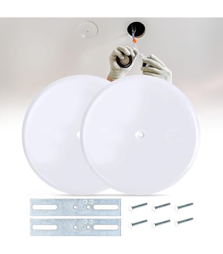 Plate Cover 2pcs CP3540 Ceiling Cover Plate, Plastic Round Electrical ...