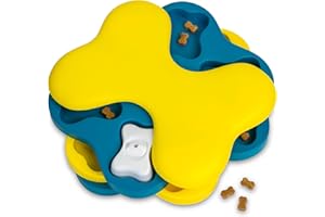Outward Hound by Nina Ottosson Dog Tornado Treat Puzzle Dog Toy, Level 2 Intermediate, Blue