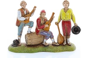 Moranduzzo Musicians for 2.36 inch Nativity Set Scale 1:32 – MINI 6 – Unbreakable Figurine, 1700s Style, Hand-Painted, Sculptor M. Landi, Made in Italy