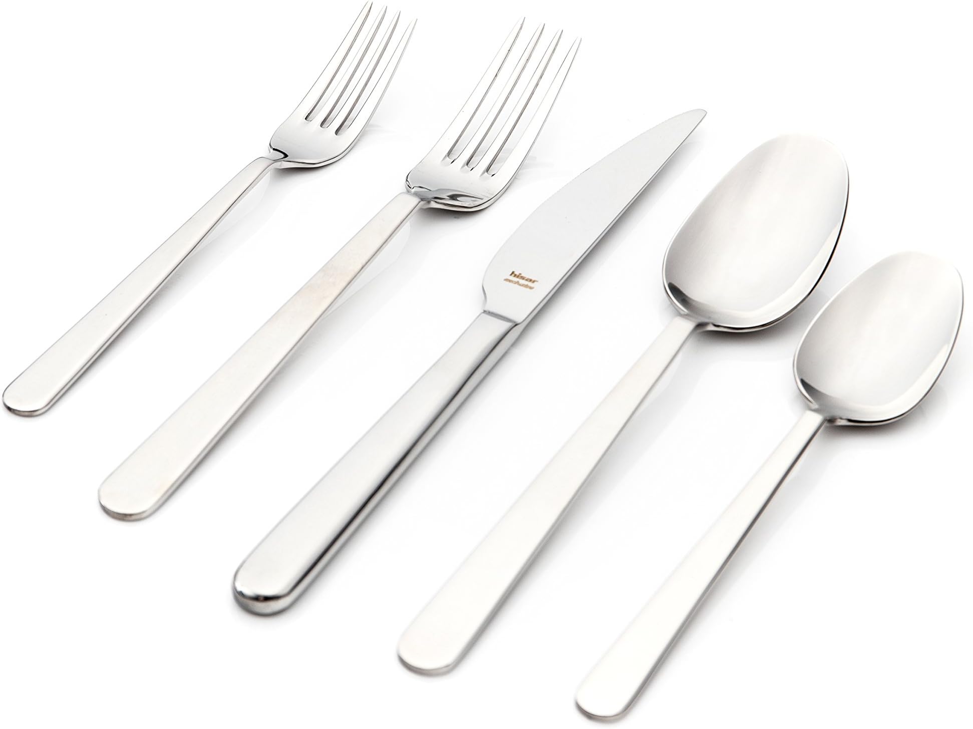 Hisar 30 Piece Nice Flatware Set, Mirror-Polished Finish