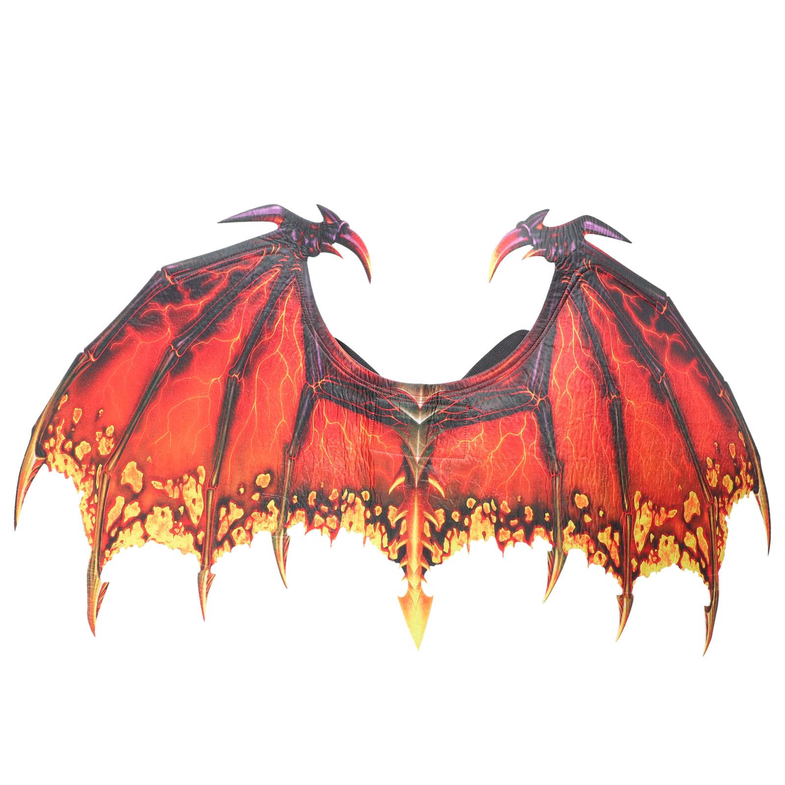 SEWACC Dragon Wing Dragon Wings Cosplay Props Non-woven Dragon Wing Halloween Wing Cosplay Carnival Wing for Unisex (Red) Demon Wing