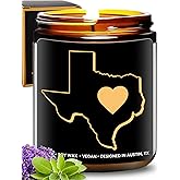 Texas Candle, House Warming Gifts for Women, Unique Texas Gifts for Men, Ideal State Themed Souvenirs For Him or Her, Moving Away and Home Sick Gift, Birthday, Christmas, Special Occasions, Gift Ready