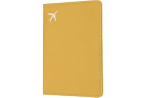 uxcell Passport Cover Holder, Waterproof PU Leather Passport Cover Card Protector Sleeve for Women & Men Document Organizer T