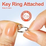 LEOBRO 120Pcs Lobster Clasps with Key Ring 60Pcs Swivel 60Pcs Key Ring view 5