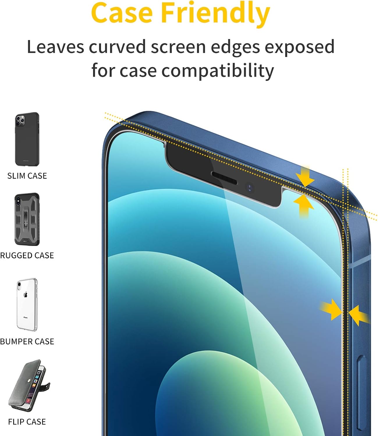 UNBREAKcable [3-Pack Screen Protector for iPhone 12 / iPhone 12 Pro - Image 5