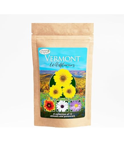 Amazon.com : Created By Nature Vermont Wildflower State Mix, 15 Flower  Varieties, 50,000 Seeds : Patio, Lawn & Garden