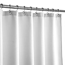 Amazon.com: Barossa Design Cortina de ducha con punto gofre, tipo ...